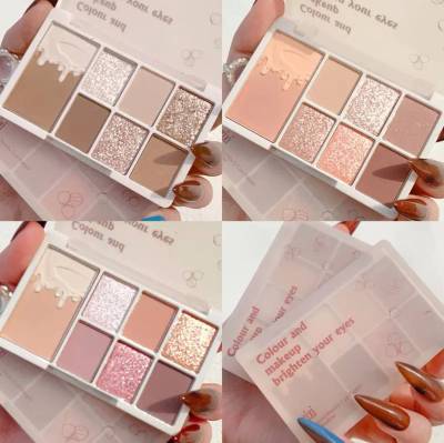 XIXI Soft Glow D-414 อายแชโดว์ 6 สี +บลัชออน เนื้อแมทและเนื้อชิมเมอร์ในตลับเดียว สีสวยสดใส มี ให้เลือก 3 เบอร์