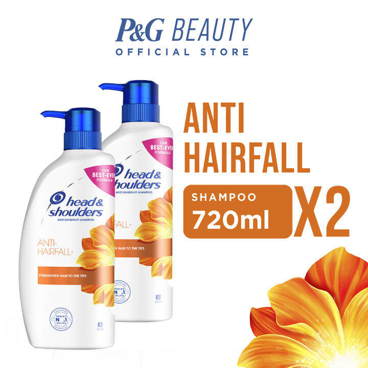 Head & Shoulders Anti-hairfall Anti-dandruff Shampoo 720ml Bundle Pack 