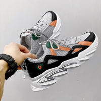 Running Shoes for Men Lace Up Mesh Breathable Men Sneakers Trainers Mixed Colors Sport Sneakers Students Outdoor Dad Shoes