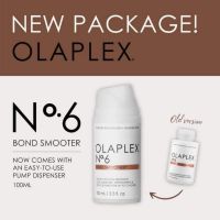 Olaplex No.6 Bond Smoother 100ml. ใช้จัดแต่งทรงได้สำหรับผมทุกประเภท ไม่ว่าคุณจะมีผมตรง หยักศก ผมดัด ผมลอนหรือผมเส้นเล็กเส้นให้ปลอดภัยสำหรับผมทำสี