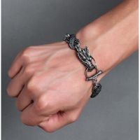 High Quality Vintage Dragon Chain celet Punk Men Jewelry