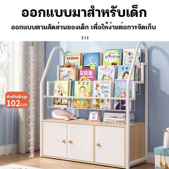 ชั้นวางหนังสือ-ชั้นวางหนังสือเด็ก-พร้อมชั้นเก็บ-ชั้นวางหนังสือเด็กโชว์ปก-ชั้นวางหนังสือเด็ก-ชั้นวางหนังสือทำจากวัสดุ