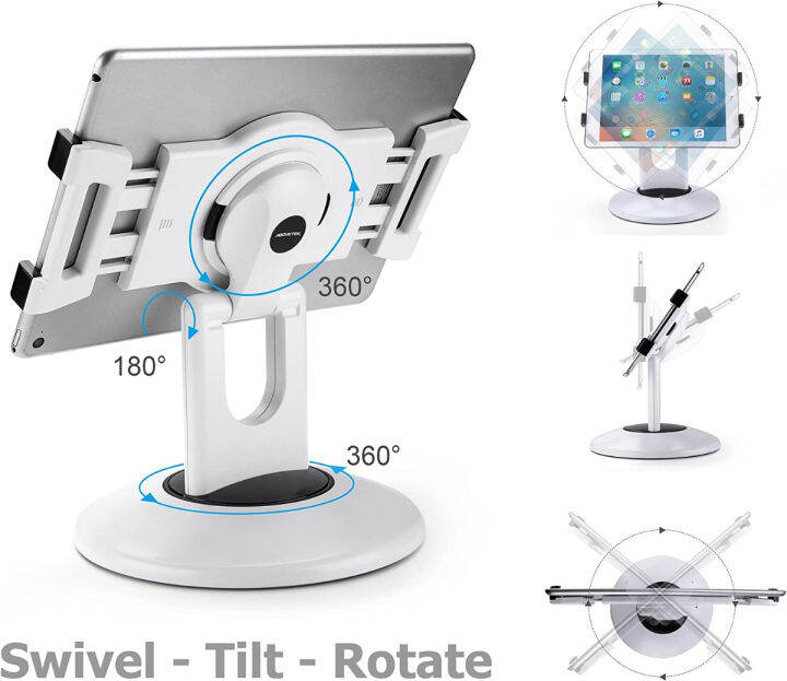 abovetek-retail-kiosk-ipad-stand-360-rotating-commercial-tablet-stand-6-13-5-ipad-mini-pro-business-tablet-holder-swivel-design-for-store-pos-office-showcase-reception-kitchen-desktop-white