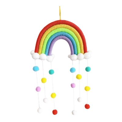 Home Furnishing Childrens Room Decoration Pendant Woven Clouds Rainbow Pendant Wall Decoration Pendant