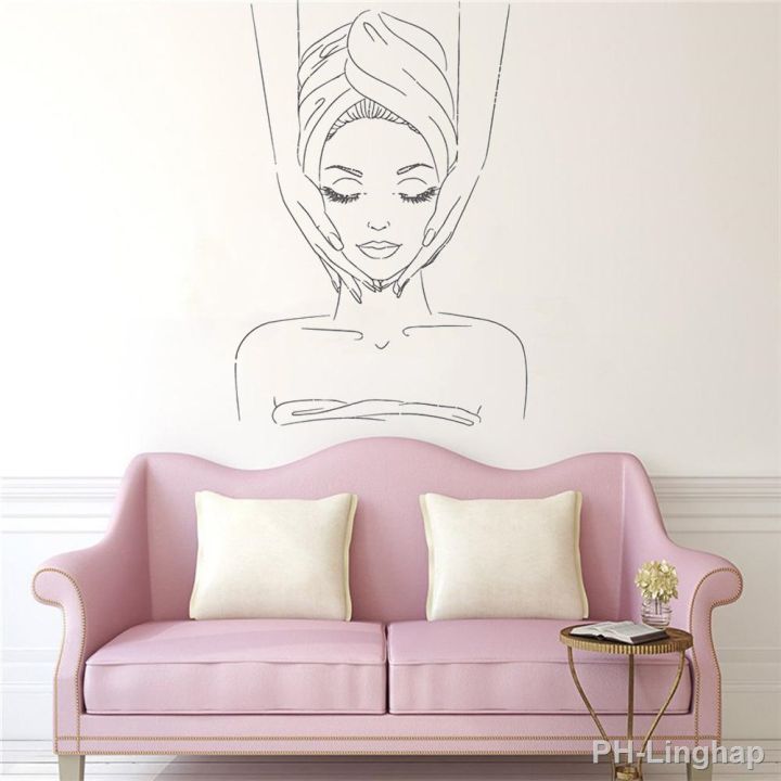 girl-in-bathing-massage-creative-wall-stickers-for-beauty-salon-living-room-background-art-decoration-vinyl-wall-decals