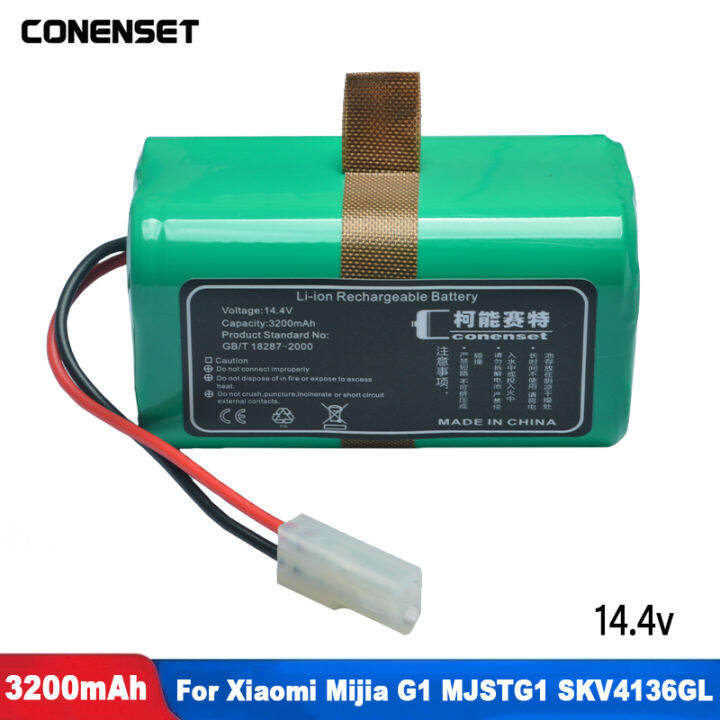 14.4V 3200mAh Xiaomi Mijia G1 MJSTG1 SKV4136GL MI Robot Vacuum Mop ...