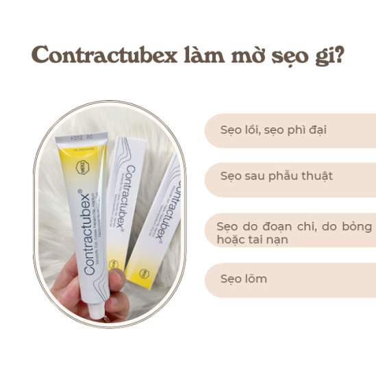 Kem sẹo contractubex đức làm mờ sẹo thâm, sẹo lồi, sẹo lõm, sẹo mụn - ảnh sản phẩm 1