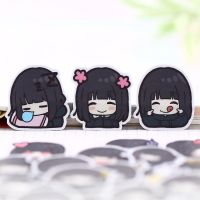 40 Pcs Girl avatar Hand-painted student sister Papers Toys Stickers Flakes Diary car Decoration Diy Scrapbooking Children