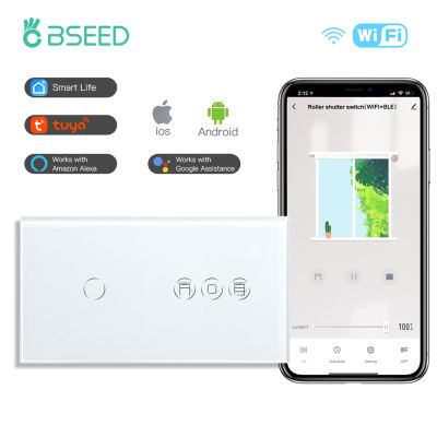 Bseed สหภาพยุโรป Wifi สมาร์ทลูกกลิ้งชัตเตอร์สวิทช์23แก๊ง APP ควบคุมรวมกันสมาร์ทสวิทช์สนับสนุนสำหรับ Tuya ผู้ช่วย App