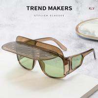 Futuristic Oversized Sunglasses Disco-Style Wedding Party Photo Props Trendsetters Street Large Oversized Eyewear