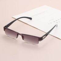 Fashion Light Resin Reading Glasses Men Women Clear Lens Half Frame Presbyopic Eyewear 1.0 1.5 2.0 2.5 3.0 3.5 4.0 for Reader