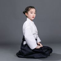 New Teenager Japanese Kendo Uniforms Boys Martial Arts Clothing Girls Kendo Aikido Hapkido Arts Children Keikogi And Hakama Suit