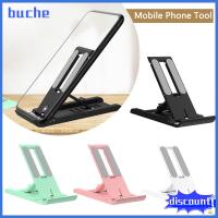 BUCHE โต๊ะบนโต๊ะ แบบพกพาได้ ปรับได้ปรับได้ ขาตั้งโทรศัพท์ตั้งโต๊ะ สากลสากลสากล ที่วางโทรศัพท์มือถือ เครื่องมือสำหรับโทรศัพท์มือถือ