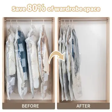 Vacuum Storage Bags, Space Saving Closet Organizer, Empty 80