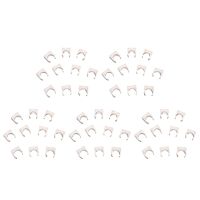 50 Pcs 20mm Diameter White PVC Water Supply Pipe Clamps Clips Fittings