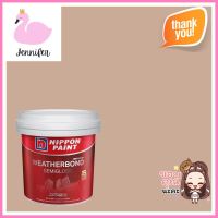 สีน้ำทาภายนอก NIPPON PAINT WEATHERBOND สี SOFT FUR #NPN1874T กึ่งเงา 9 ลิตรWATER-BASED EXTERIOR PAINT NIPPON PAINT WEATHERBOND SOFT FUR #NPN1874T SEMI-GLOSS 9L **โปรโมชั่นสุดคุ้ม โค้งสุดท้าย**