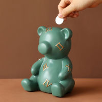 Teddy Bear Money box great Gift for kids Piggy bank banks,saving pot Money secret storage box Bear Figurine for home room decor