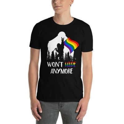Comfortable WonT Hide Anymore Cool Lgbt Bigfoot Pride Lgbt Gay Lesbian Shirt  XRC9