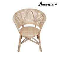 Anusarin by New Morning เก้าอี้หวายแท้ทรงกลมสีธรรมชาติเคลือบแล็กเกอร์ใส Chillax Chair Genuine Rattan Chair-Clear Lacquered