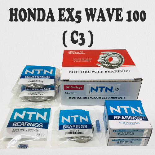 NTN HONDA EX5 DREAM WAVE 100 ( SET C3 ) 100 ORIGINAL Made In JAPAN
