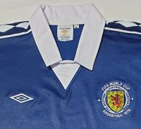 เสื้อฟุตบอลสก็อตแลนด์ 1978 ย้อนยุค ชุดเหย้า รูปถ่ายใหม่จากสินค้าจริง Scotland 1978 World cup home Retro football shirt vintage jersey AAA Thailand Quality