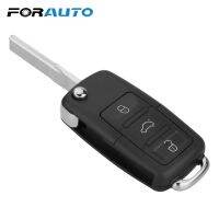 [Car Parts]FORAUTO Car Key 2ปุ่มสำหรับ VW Golf Jetta Touran Tiguan Jetta B5 Key Shell Key Case รีโมทพลิกพับ