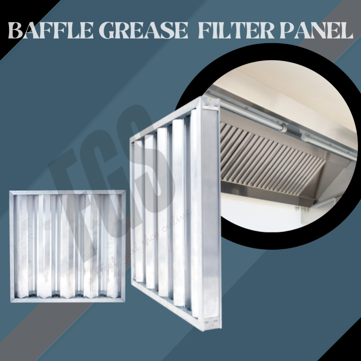 BAFFLE GREASE FILTER ,KITCHEN EXHAUST,ALUMINIUM BAFFLE. HEAVY DUTY
