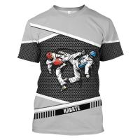 2023 new karate T-shirt for men sports wind mens 3D print casual Sweatshirt tee summer fashion short sleeve Ops