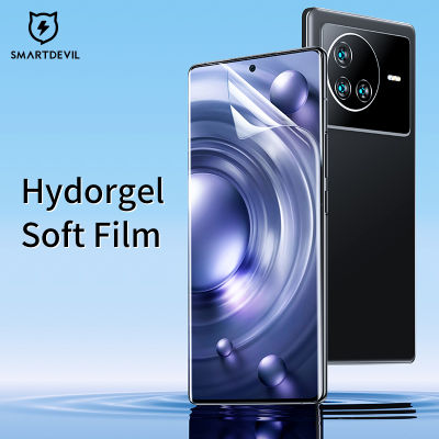 SmartDevil Screen Protector Soft Film for VIVO X80 X90 X90 Pro+ VIVO X80 Pro X70 Pro X60 Pro+ Hydrogel Film Curved Full Screen Full Coverage HD Clear Soft film