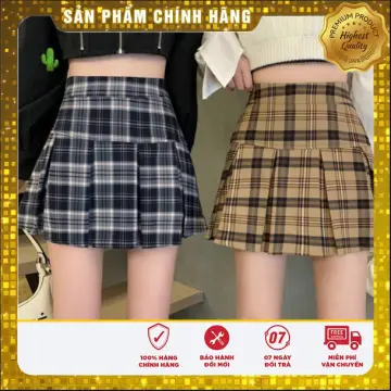 Chân váy chữ A ngắn công sở May Boutique có lót trong kẻ caro nhiều màu  CMN21A_106.003 (ẢNH THẬT) - Chân váy | ThờiTrangNữ.vn