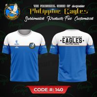 2023 Customized Fashion Philippine Eagles T-Shirt e#140 (Blue White)，Contact the seller for personalized customization