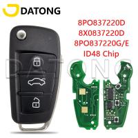 Datong World Kunci Remote Mobil สำหรับ Audi 2005-2013ปี A3 TT S4 S3 A4 PN8P0837220G 315 Mhz 48ชิปปุ่มควบคุมอัจฉริยะสำหรับรถยนต์