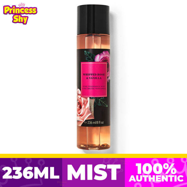 Bath And Body Works Whipped Rose & Vanilla Fine Fragrance Mist 236mL ...