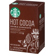 HỘP 8 GÓI BỘT CACAO ĐEN ĐẮNG - ĐẬM VỊ Starbucks Double Chocolate Hot Cocoa