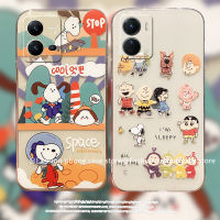 ใหม่ปลอก Case เคส VIVO V25e V25 Pro Y16 Y35 Y02s Y77 Y22 Y22s 2022 5G Hot Deals การ์ตูนน่ารัก Snoopy โทรศัพท์กรณีซิลิโคนป้องกันเลนส์นุ่ม