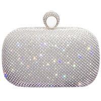 【YD】 Glitter Evening Rhinestone Hard-Surface Female Wedding Shoulder Banquet Luxury Purse