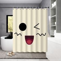 【Ready】? Customized thickened shower curtain waterproof cloth set bathroom punch-free curtain anti-mildew curtain hanging curtain bath water barrier partition curtain