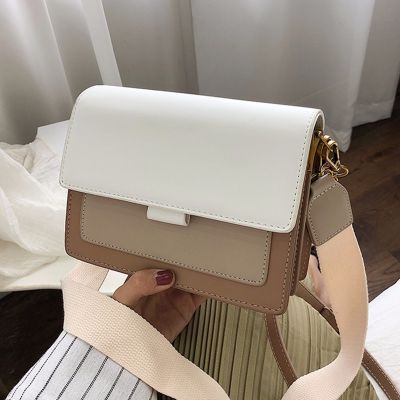 hot【DT】▽✕  Contrast Color Leather Crossbody for 2023 Handbag Flap Shoulder Ladies Luxury Handbags