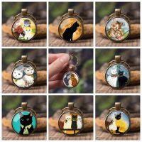 【CW】✲℗✻  Glowing Eyes Photo Keyring Glass Keychain Pendant Jewelry Fashion Accessories Gifts