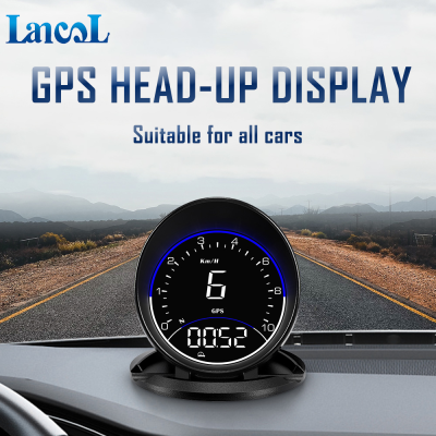 G6รถ HUD จอแสดงผล GPS ระบบ Head Up จอแสดงผล Speedometer รถโปรเจคเตอร์เข็มทิศ Security Alarm รถอุปกรณ์เสริมอิเล็กทรอนิกส์