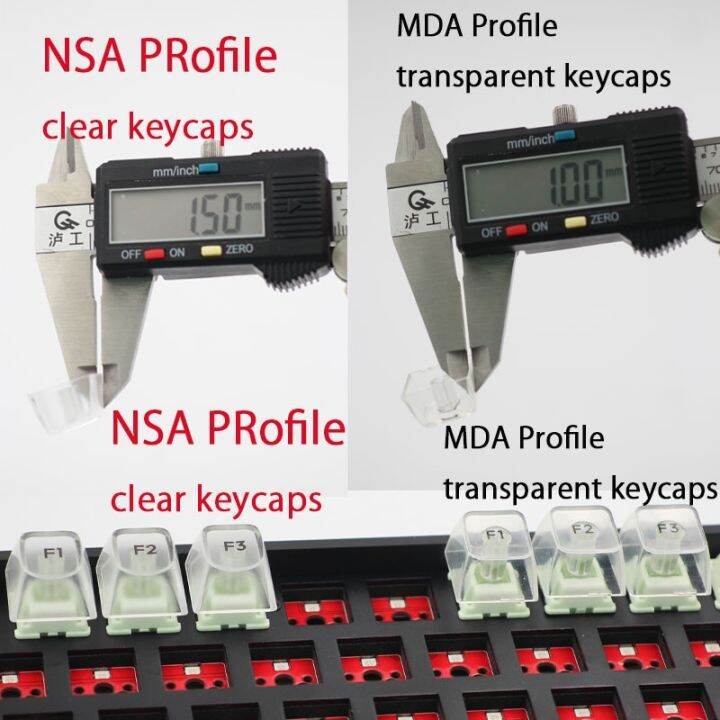 ปุ่มกดคีย์บอร์ด-pcl-clear-155-thai-คีย์-nsa-แบบใส-สําหรับคีย์บอร์ด-mechanical-for-feker-alice80-ik75pro