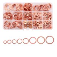 Coppers Washer Gasket Nut and Bolt Set Flat Ring Seal Assortment Kit with Box M6/M8/M10/M12/M14/M16/M18/M20 for Sump Plugs