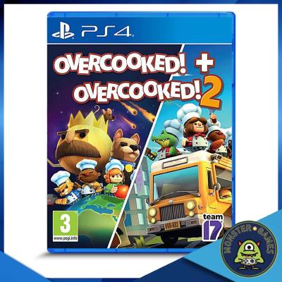 Overcooked + Overcooked 2 Ps4 Game แผ่นแท้มือ1!!!!! (Overcooked 1+2 Ps4)(Overcooked Ps4)(Overcook Ps4)