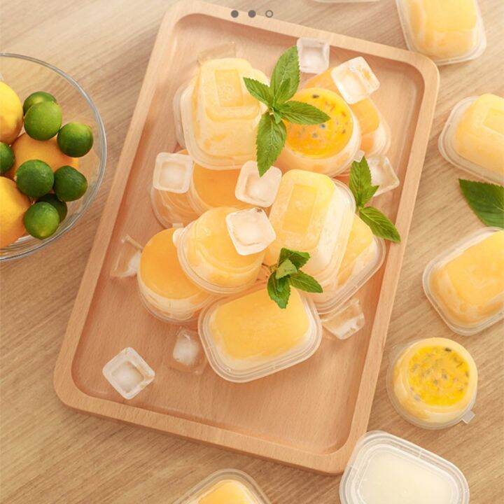 IGHTEN Round 50Pcs Onion Ginger Garlic With Lid Disposable Food Grade