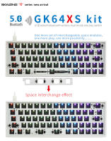 คีย์บอร์ด GK64 GK64x GK64xs เคสสีขาว สีดำ 60% GK Hotswap Bluetooth Hot swappable Custom Mechanical keyboard