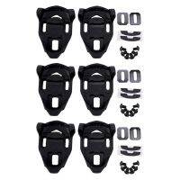 3X Bike Cleat Set Plastic Black Road Bike Cycling Pedal Cleat Lock Anti-Skid Road Bike Cleat for Time IClic