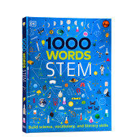 Original and genuine English 1000 scientific words 1000 words stem DK childrens popular science English word learning illustration graphic dictionary hardcover reading and writing skills improvement