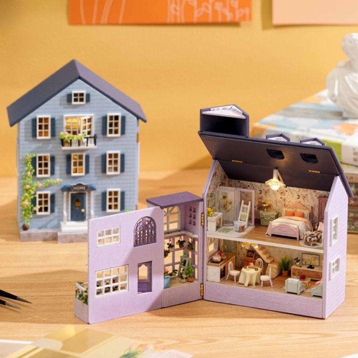 luohuanjiv-ตลกๆ-บ้านบ้านสำเร็จรูป-คฤหาสน์แห่งความสุข-ของขวัญวันเกิดของขวัญ-อุปกรณ์ตกแต่งบ้านตุ๊กตา-บ้านขนาดเล็ก-diy-บ้านตุ๊กตาบ้านตุ๊กตา-สินค้าขนาดเล็ก