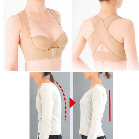 Chest Brace Support Belt Band Posture Corrector Shoulder Vest X Type Back