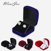 ℗ Stud Earrings Storage Box Drop Earrings Pendant Organizer Case Highly Velvet Small Necklace Jewelry Display Gift Packaging Boxes